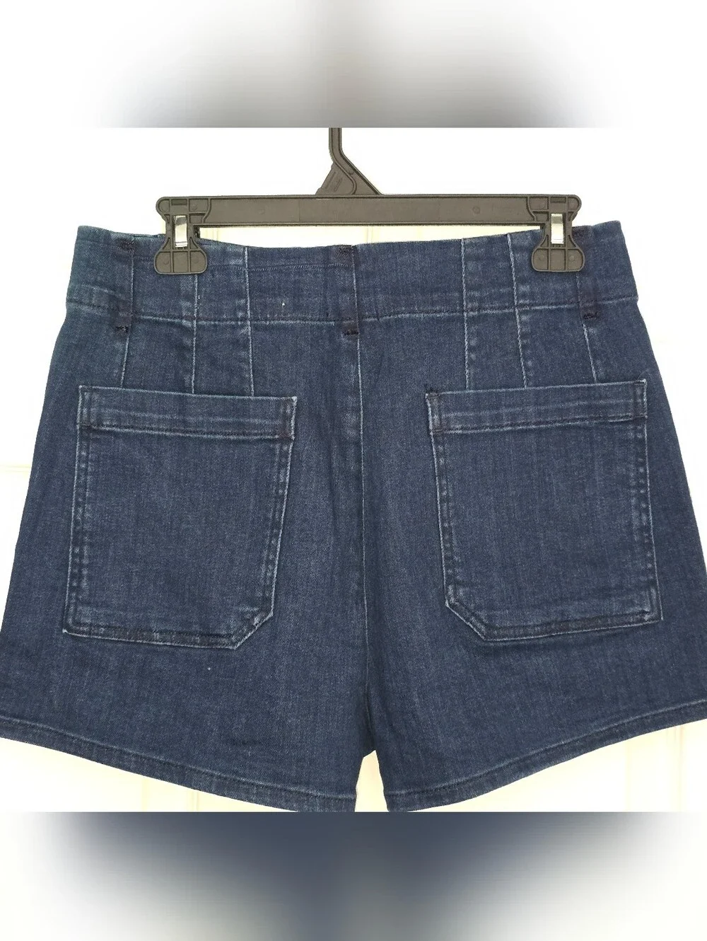 NWOT Maeve Colette Anthropologie Dark Blue Denim Shorts - Picture 2 of 3